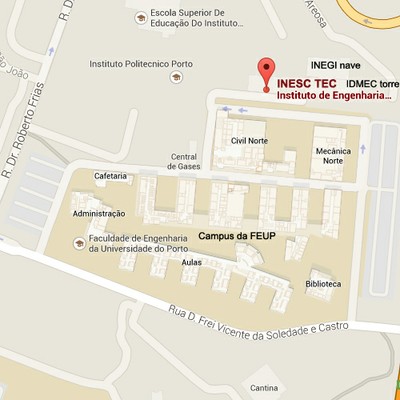 Mapa campus FEUP